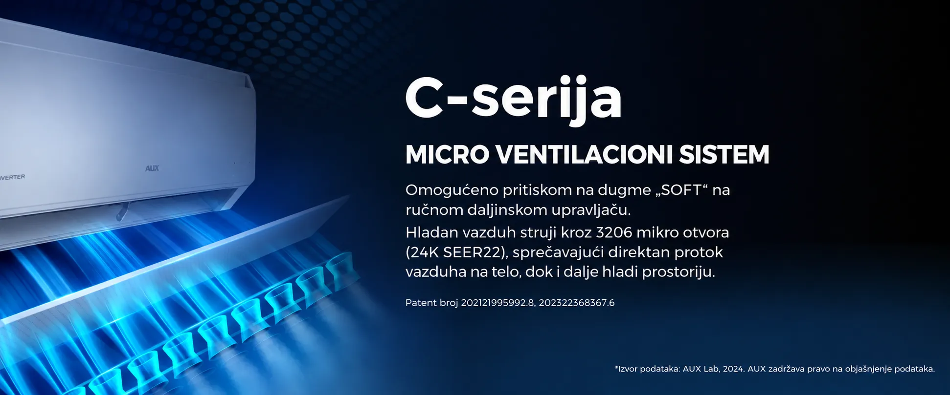 AUX C-serija - mikro ventilacioni sistem